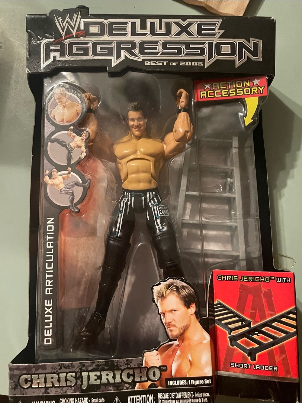WWE Chris Jericho Action Figure - Black & Tan Gear